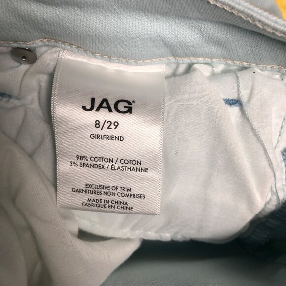 JagJeans Ankle Pants Womens Size 8 x 29 Light Blue Stretch Denim Spring Summer - Picture 5 of 7